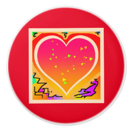 BIG HEART KERAMISCHE KNOP
