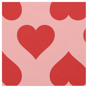 Big Heart Love valentijn romance minimalistische r Stof