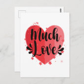 Big Heart Much Love Briefkaart (Voorkant / Achterkant)