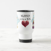 Big Heart Nurse Travel mug Reisbeker (Center)