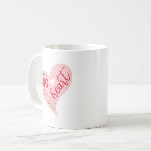 Big Heart Quote Valentijn Koffiemok (Voorkant links)