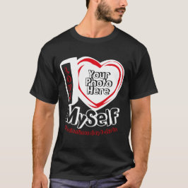 Big Heart Single Funny Ik hou van mezelf T-shirt