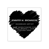 Big Heart Sketch Logo Rubberstempel (Afrduk)