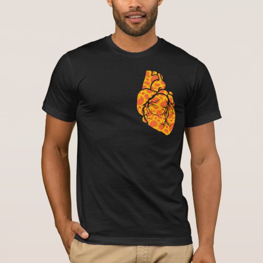 Big Heart - Skull Paisley T-shirt (Voorkant)