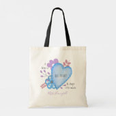 Big Heart Teacher Quote Cute Doodle Personated Tote Bag (Achterkant)