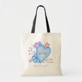 Big Heart Teacher Quote Cute Doodle Personated Tote Bag (Voorkant)