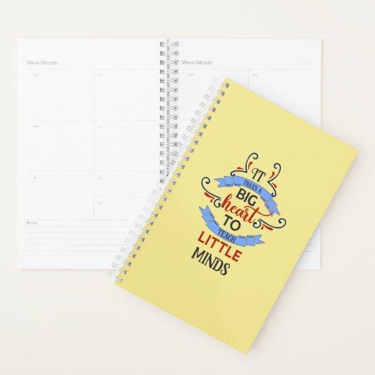 Big Heart Teacher Spiral Planner (Display)