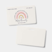 Big Heart tot Shape Young Minds Teacher Badge (Voor- en achterkant)