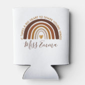 Big Heart tot Shape Young Minds Teacher Blikjeskoeler (Achterkant)