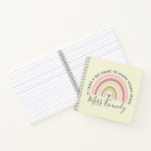 Big Heart tot Shape Young Minds Teacher Blush Pink Notitieboek (Binnen)