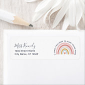 Big Heart tot Shape Young Minds Teacher Etiket (Insitu)