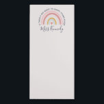 Big Heart tot Shape Young Minds Teacher Magnetisch Notitieblok<br><div class="desc">Big Heart to Shape Young Minds Teacher Magnetic Notitieblok Deel de liefde voor je mooie studenten of zeg je dank voor je favoriete kleuterschool of leraar aan de lagere school met een schattig cadeau. Als je aangepast werk op deze kaart nodig hebt, neem dan contact met me op en ik...</div>