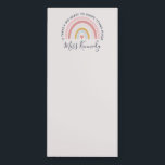 Big Heart tot Shape Young Minds Teacher Magnetisch Notitieblok<br><div class="desc">Big Heart to Shape Young Minds Teacher Magnetic Notitieblok Deel de liefde voor je mooie studenten of zeg je dank voor je favoriete kleuterschool of leraar aan de lagere school met een schattig cadeau. Als je aangepast werk op deze kaart nodig hebt, neem dan contact met me op en ik...</div>