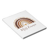 Big Heart tot Shape Young Minds Teacher Notitieblok (Schuin)