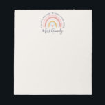 Big Heart tot Shape Young Minds Teacher Notitieblok<br><div class="desc">Big Heart to Shape Young Minds Teacher Notepad Deel de liefde voor je mooie studenten of zeg je dank voor je favoriete kleuterschool of leraar in de lagere school met een schattig cadeau. Als je aangepast werk op deze kaart nodig hebt, neem dan contact met me op en ik zal...</div>