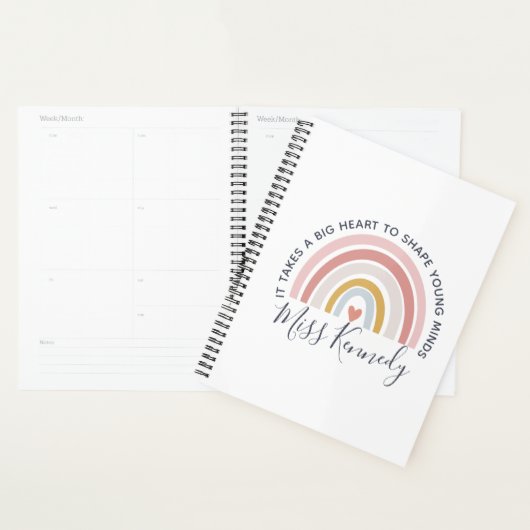 Big Heart tot Shape Young Minds Teacher Planner (Display)