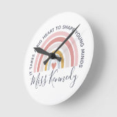 Big Heart tot Shape Young Minds Teacher Ronde Klok (Hoek)