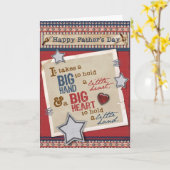 Big Heart Vaderdag Kaart (Gele Bloem)