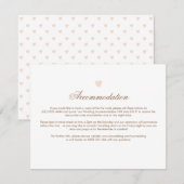 Big Heart Wedding Direction Card Informatiekaartje (Voorkant / Achterkant)