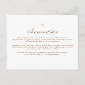 Big Heart Wedding Direction Card Informatiekaartje (Voorkant)