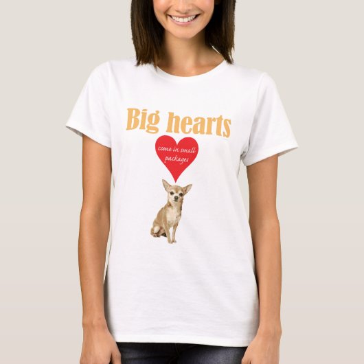Big Hearts - Chihuahua T-shirt (Voorkant)