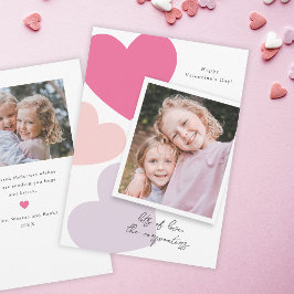 Big Hearts Foto Valentijns Feestdagenkaart
