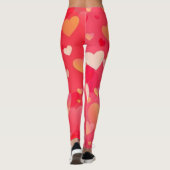 Big Hearts Print! JONGE PANTS Complimenteren Leggi Leggings (Achterkant)