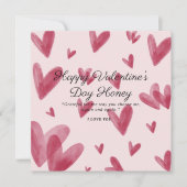 Big hearts Valentine Card (Voorkant)