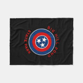 Big Hill Pond State Park Tennessee Flag Tn Vacatio Fleece Deken (Voorkant (Horizontaal))