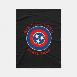 Big Hill Pond State Park Tennessee Vlag Tn Vakanti Fleece Deken