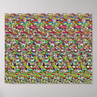 Big Hit - Verborgen 3D-afdrukken Poster