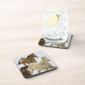 Big Horn Mountains, paarden die in de sneeuw lopen Onderzetter (Rechterzijde)