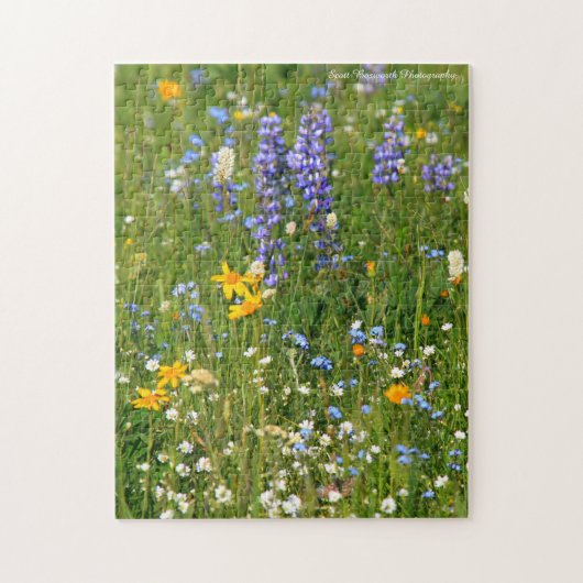 Big Horn Mtn Wild Flowers in WY - Jigzaag Puzzle Legpuzzel (Verticaal)