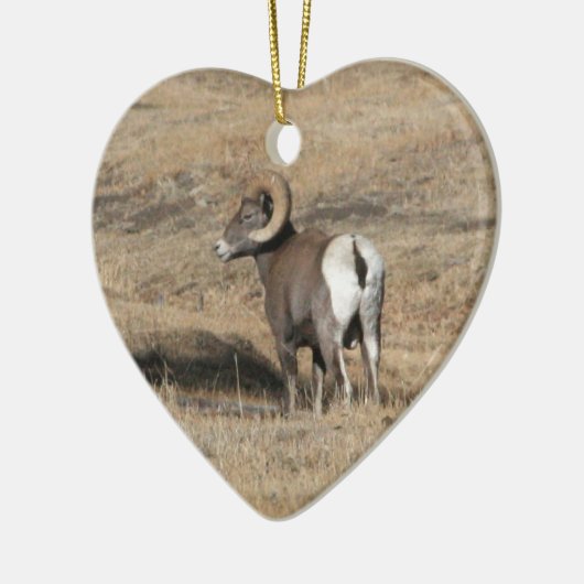 Big Horn Ram Keramisch Ornament (Links)