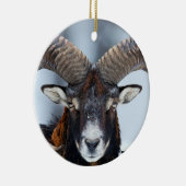 Big Horn Ram Sheep - Mouflon Keramisch Ornament (Rechts)
