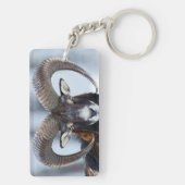 Big Horn Ram Sheep - Mouflon Sleutelhanger (achterkant)