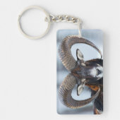 Big Horn Ram Sheep - Mouflon Sleutelhanger (Voorkant)