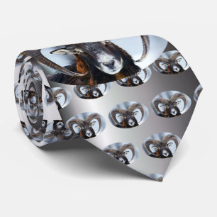 Big Horn Ram Sheep - Mouflon Stropdas