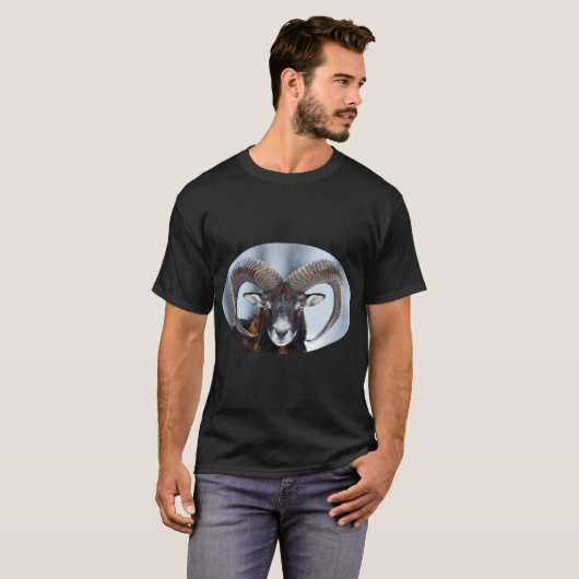Big Horn Ram Sheep - Mouflon T-shirt (Voorkant volledig)