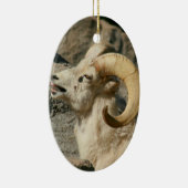 Big Horn Sheep Laughing Keramisch Ornament (Rechts)