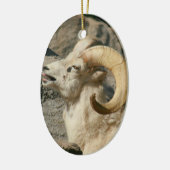 Big Horn Sheep Laughing Keramisch Ornament (Links)