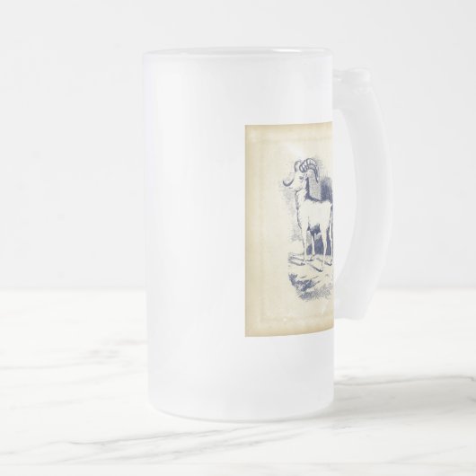  BIG HORN SHEEP MATGLAS BIERPUL (Voorkant rechts)