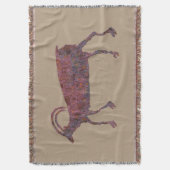 Big Horn Sheep Petroglyph Deken (Voorkant Verticaal)