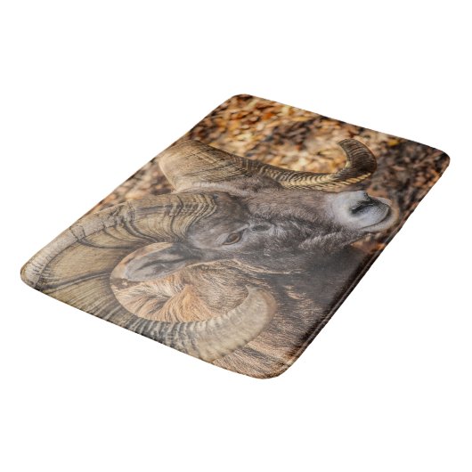 Big Horn Sheep Ram Mancave of Entryway Rug of Mat (Gekanteld)
