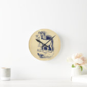 BIG HORN SHEEP RONDE KLOK (Huis)