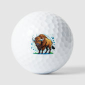 big horned bison golfballen (Voorkant)