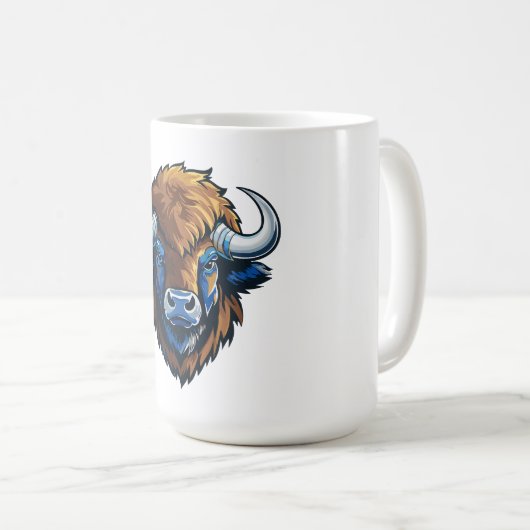 big horned bison koffiemok (Voorkant rechts)