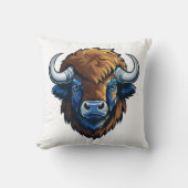 big horned bison kussen (Voorkant)