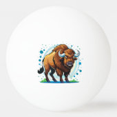 big horned bison pingpongbal (Achterkant)