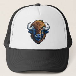 big horned bison trucker pet